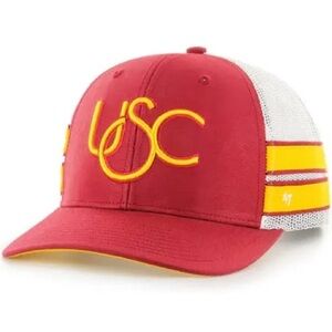 USC Trojans ‘47 Straight Eight Adjustable Trucker Hat - Cardinal